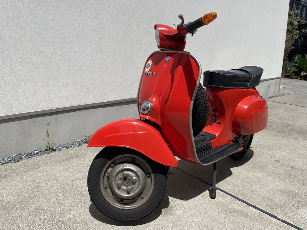 ベスパ 50Ｓ レッド 1980年式 極上美車 ノンレストア オリジナル塗装 走行距離1600ｋｍ 機関絶好調 自賠10年まで 乗って帰れます