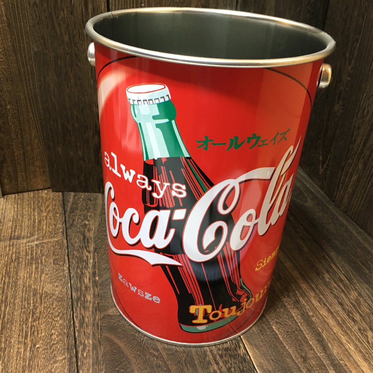 コカ コーラ アイスバケツ ペール缶 長野オリンピック インテリア 3
