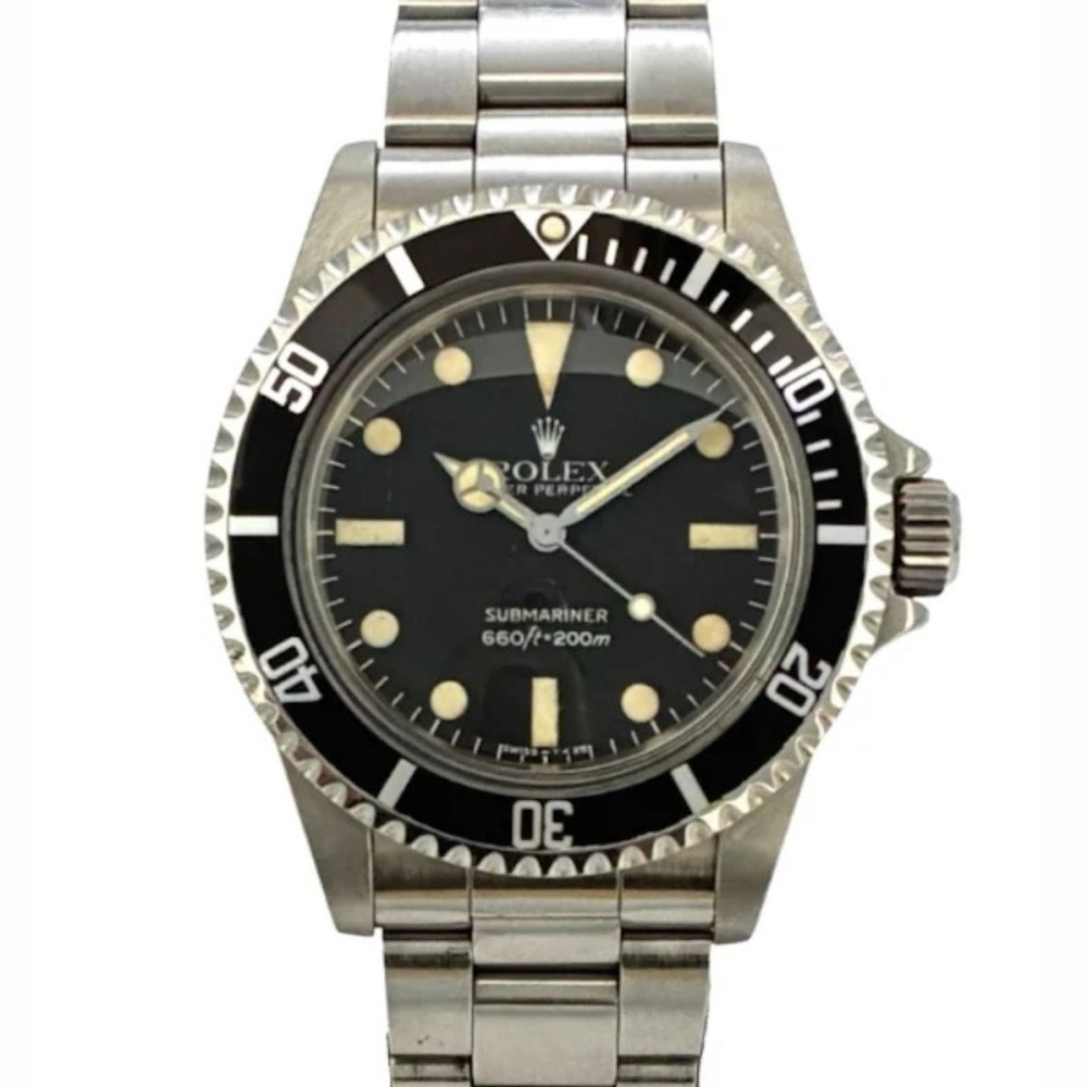 ロレックス 5513 サブマリーナ ノンデイト 40mm 本体のみ 黒文字盤 1982年ごろ メンズ 自動巻き キャリバー1520 ROLEX 腕時計