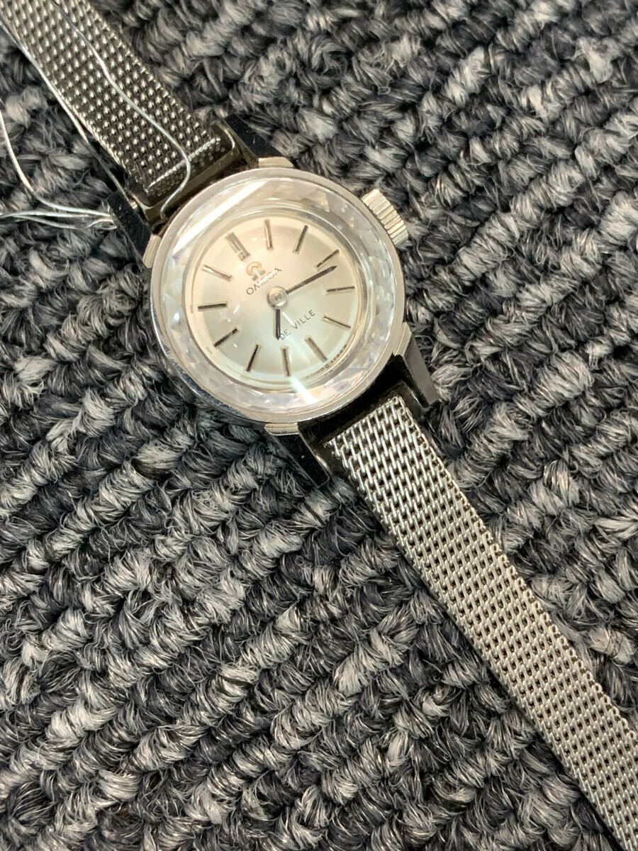7118 オメガ OMEGA 手巻き 腕時計 アンティーク ヴィンテージ カットガラス デビル Cal 可動