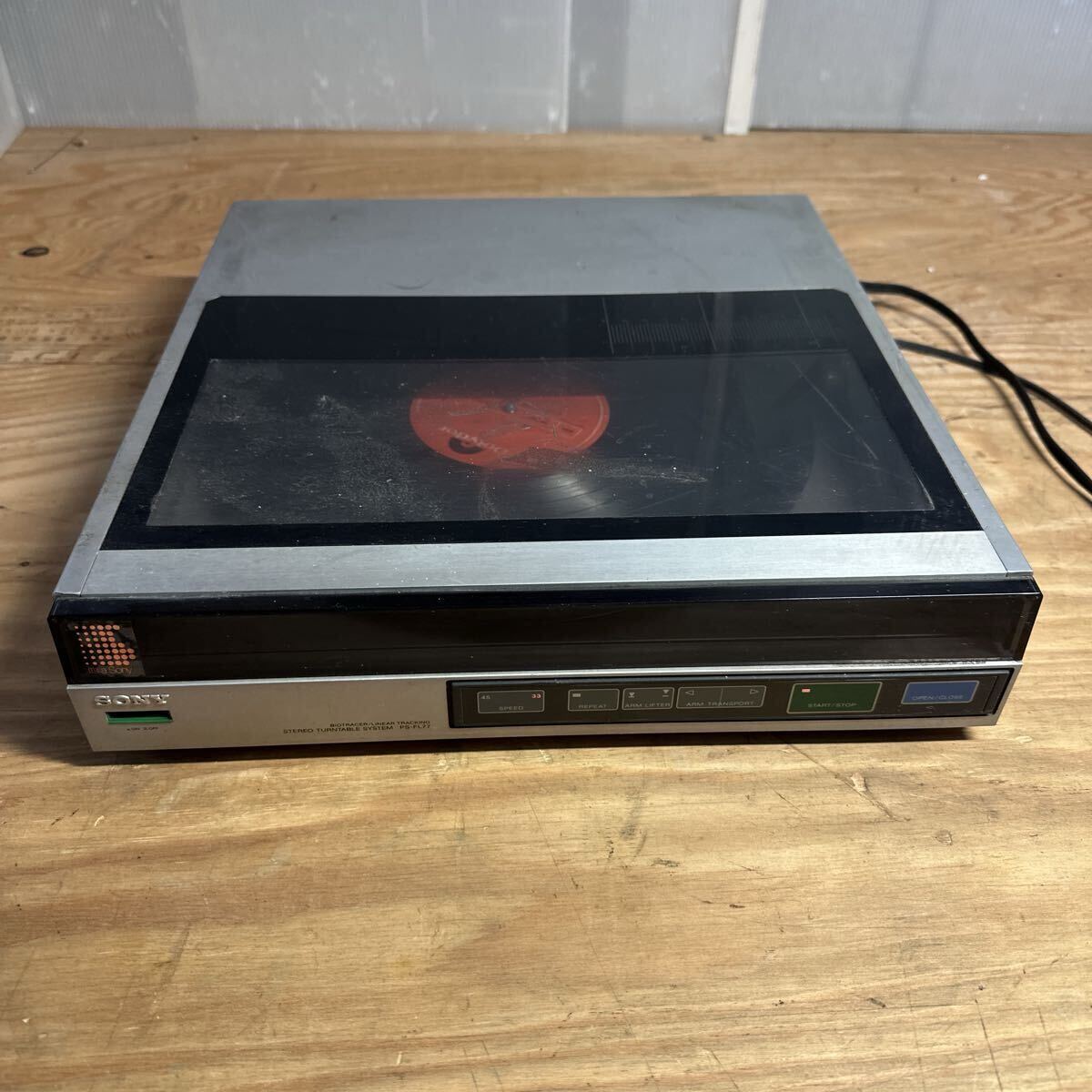 SONY ソニー レコード プレーヤー PS-FL77 STEREO TURNTABLE SYSTEM オーディオ機器