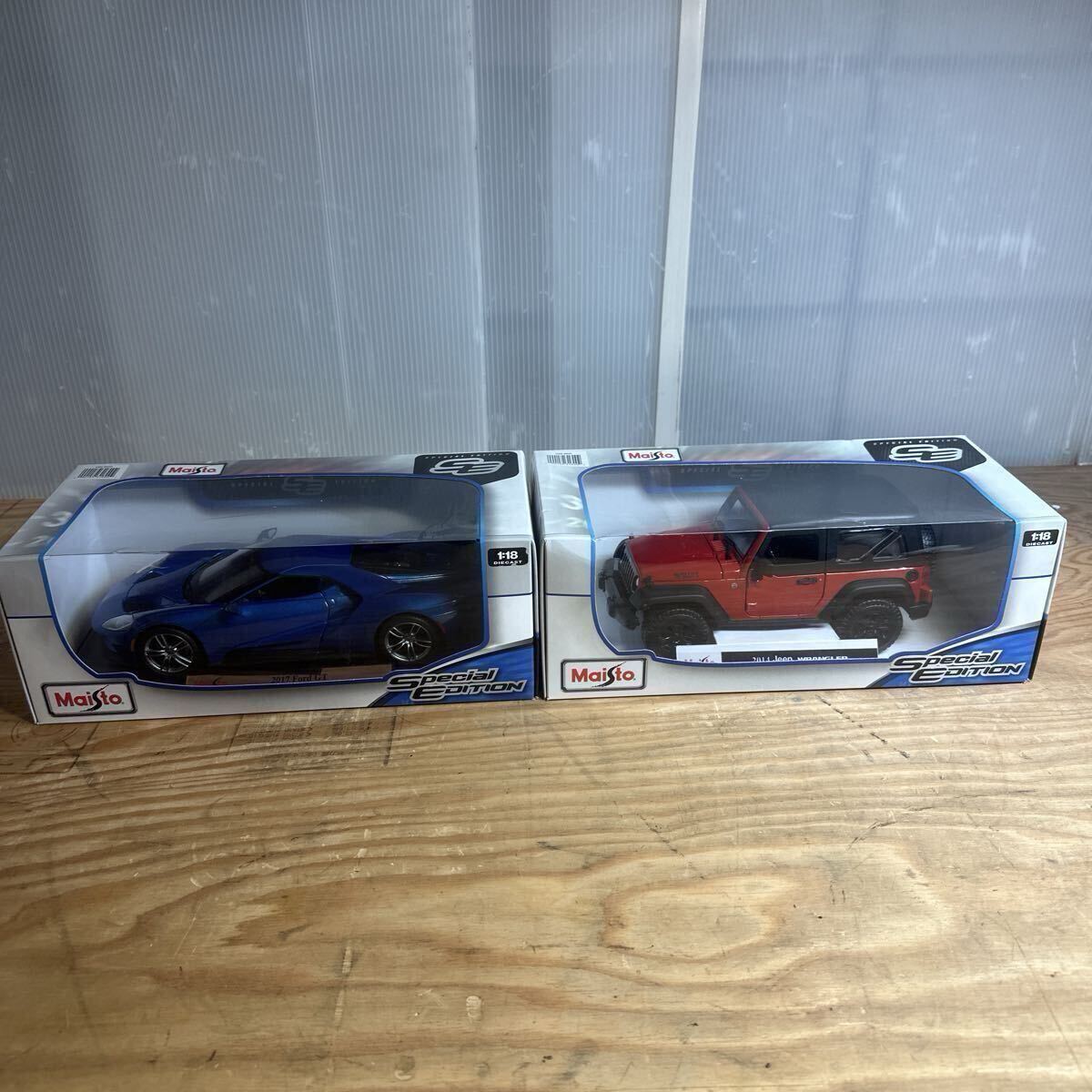 Maisto マイスト　1:18 2017ford GT 2014jeep 未検品　W-13