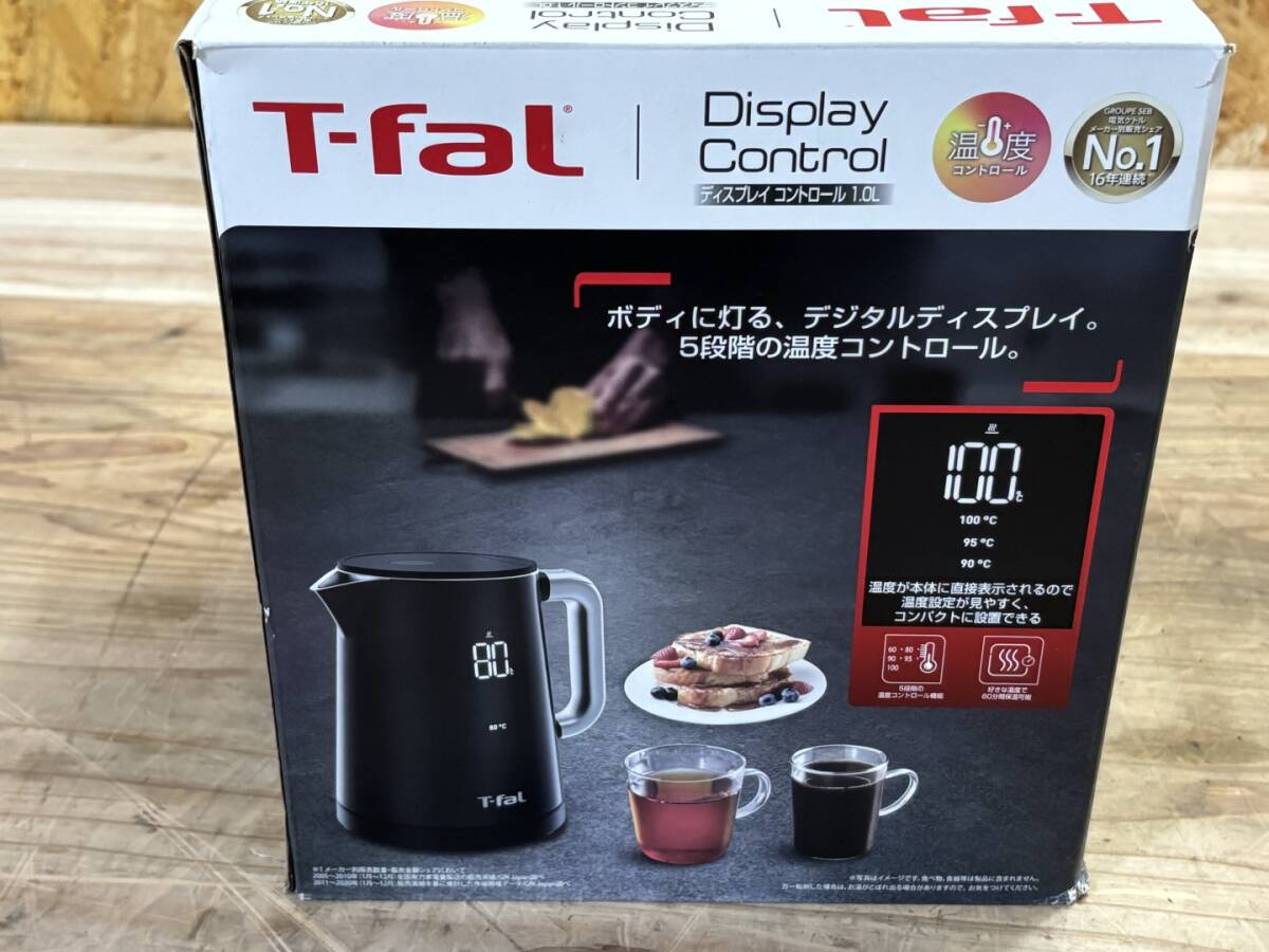 KK04121　T-fal ティファール 電気ケトル ディスプレイ ロック コントロール 0.8L 家電 未使用