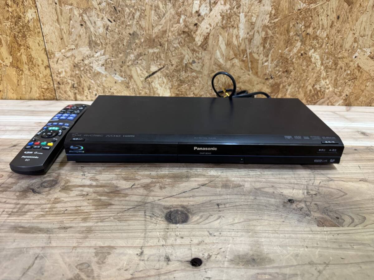 TK04246 Panasonic ブルーレイプレイヤー DMP-BD65 リモコン付き 現状品