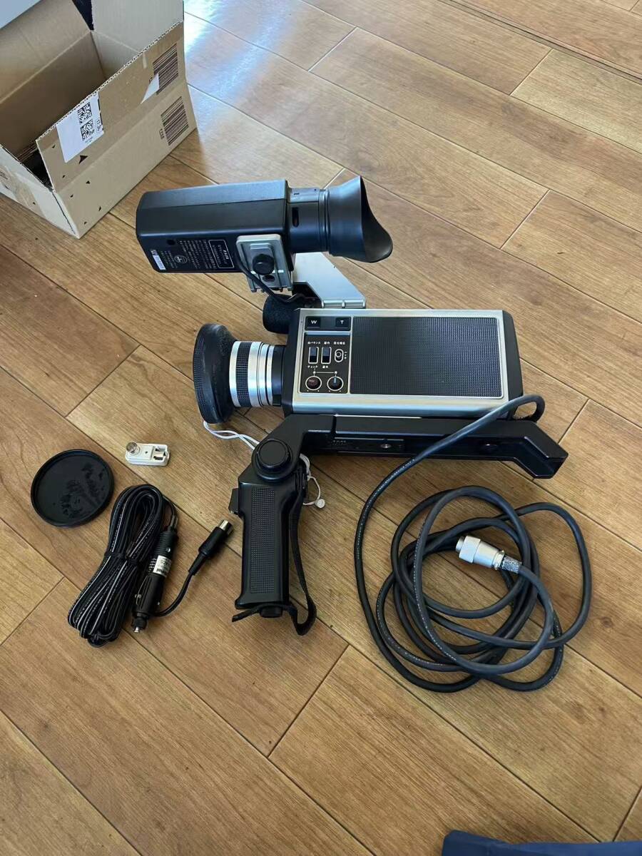 秋田発　当時物 ナショナル カラービデオカメラ VZ-C600 動作未確認 カメラケースVZ-CB610付き 中古現状品 National Color Video Camera