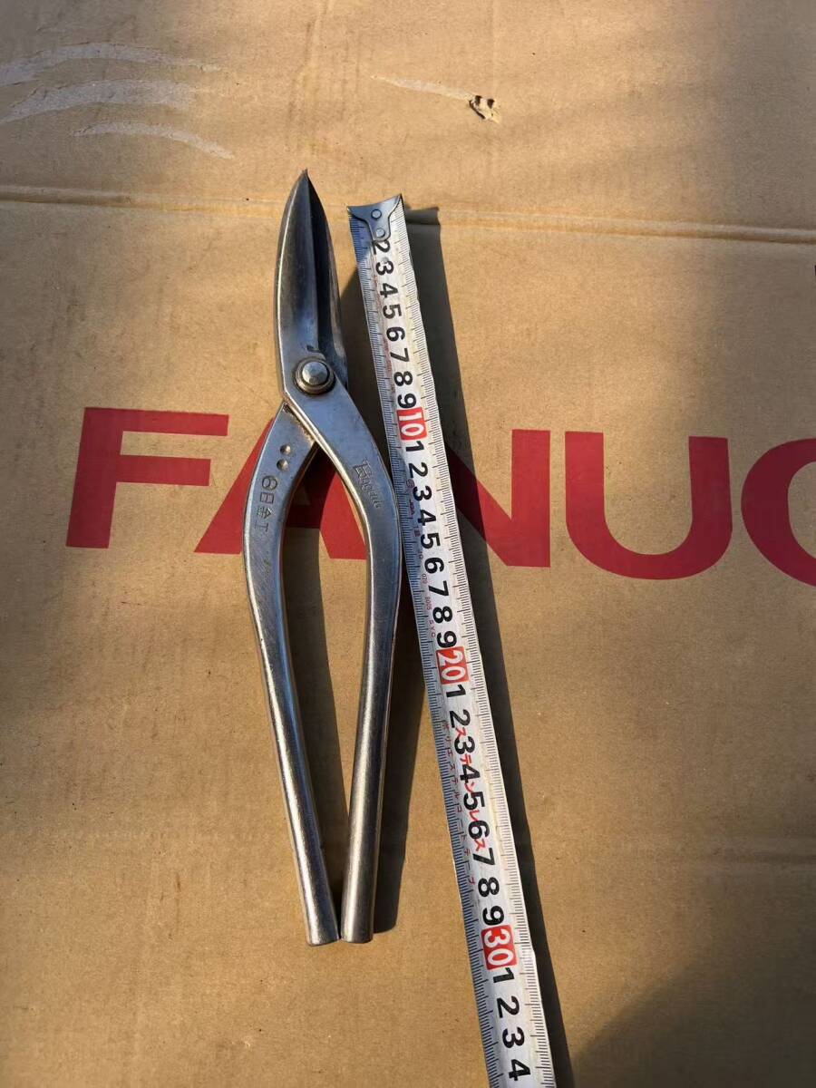 秋田発　日金工 Bggcut 金切鋏 板金鋏 柳刃　全長約300ｍｍ　刃長80mm　 板金はさみ　板金工具 ハサミ