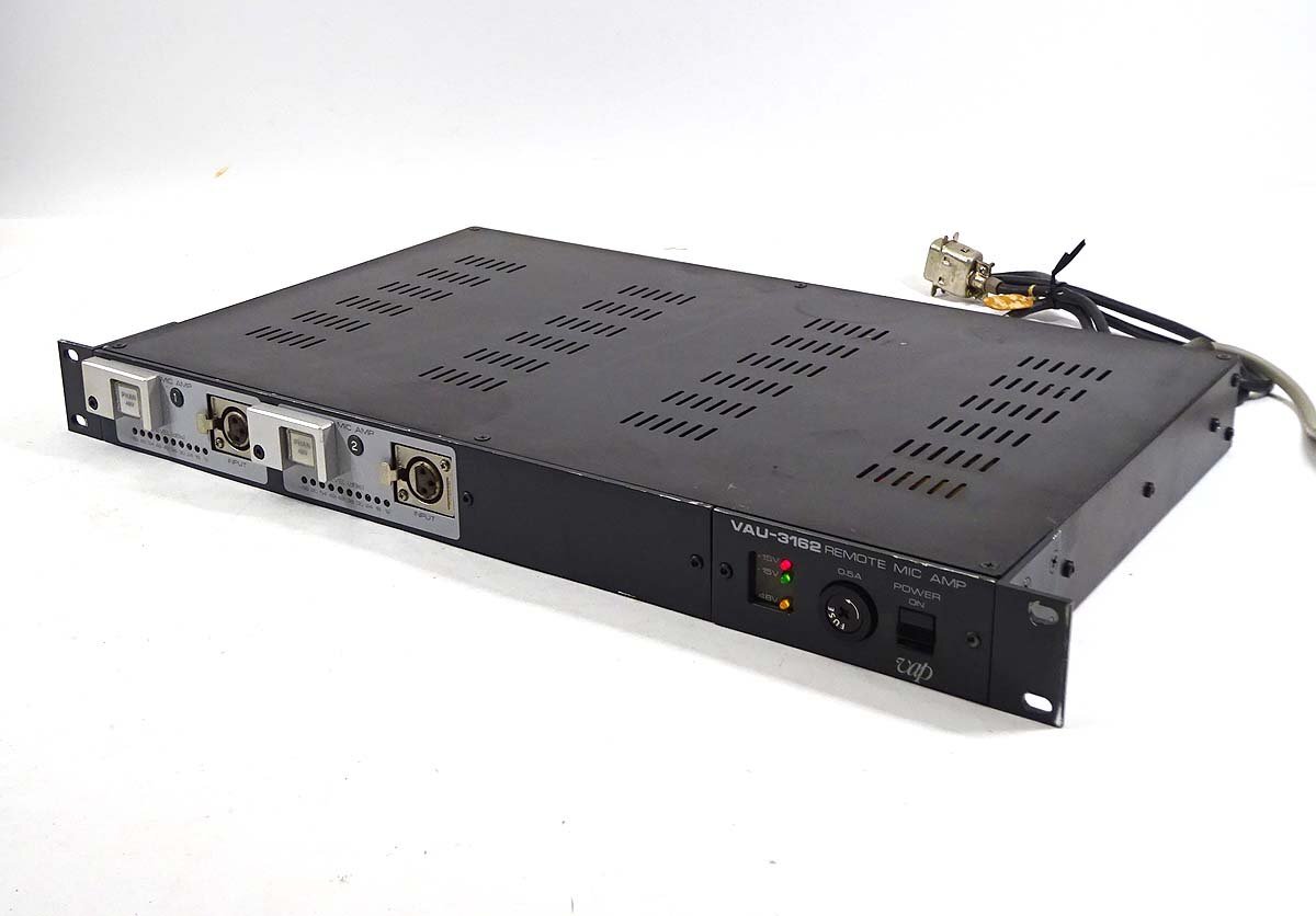 緑屋Re■ VAU-3162 マイクプリアンプ 2ch REMOTE MIC AMP　通電品　　s/k8/5-104/3-4#120