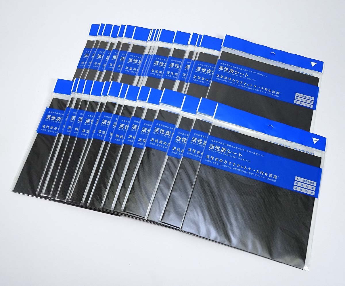 緑屋Re■ 未使用品　VICTAS 卓球用 ラバーシート　活性炭シート 吸着タイプ 35枚 まとめて　　t/k8/5-261/11-4#クリ