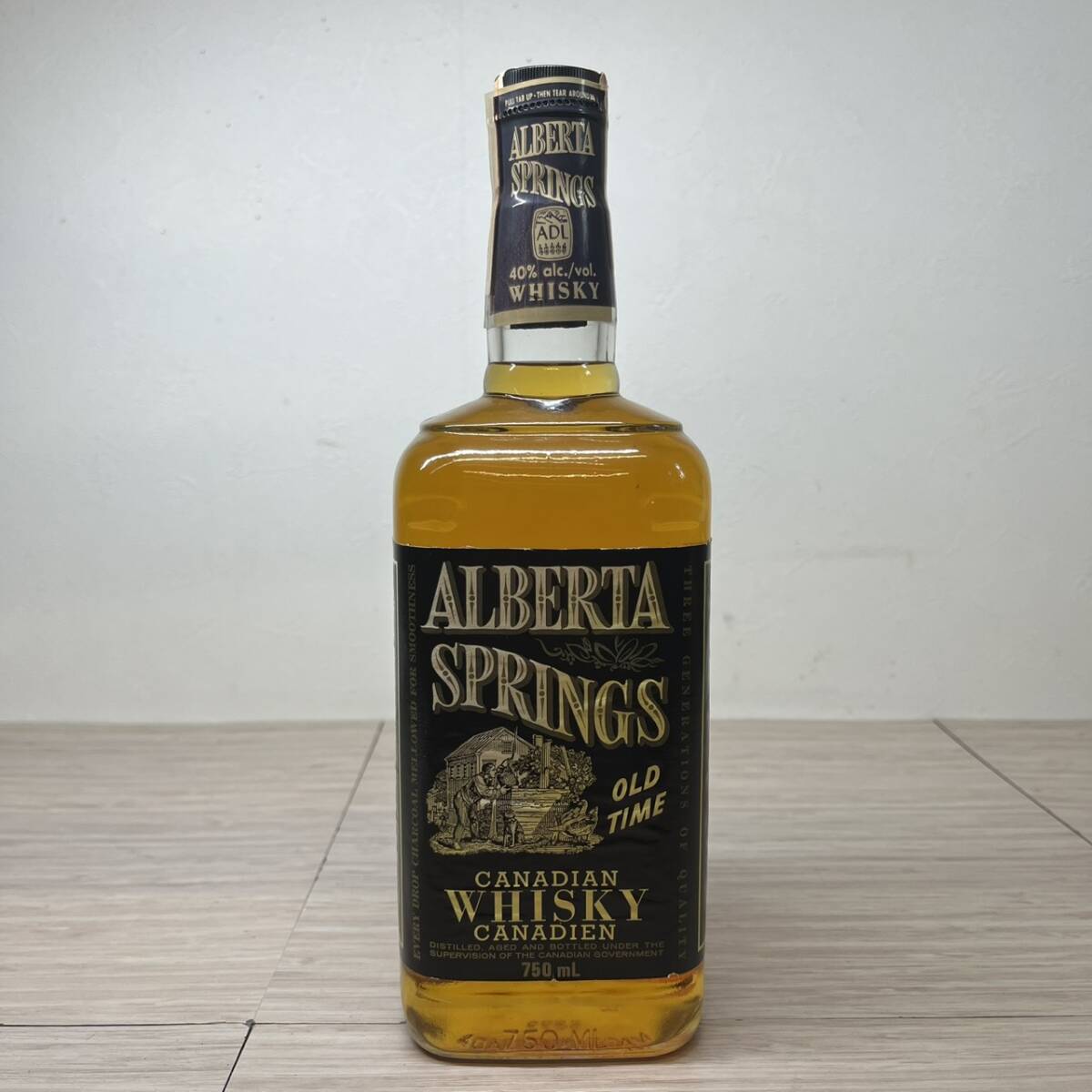 【MH-2960】未開栓品 ALBERTA SPRINGS アルバータスプリングス カナディアンウイスキー 1978年 750ml 40% 