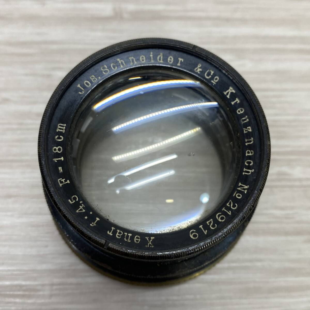 ●【MH-2986】中古品 Jos.Schneider & Co Kreuznach Xenar 1:4.5 F=18cm / シュナイダー クセナー バレルレンズ 古典 オールド【レタパ可】