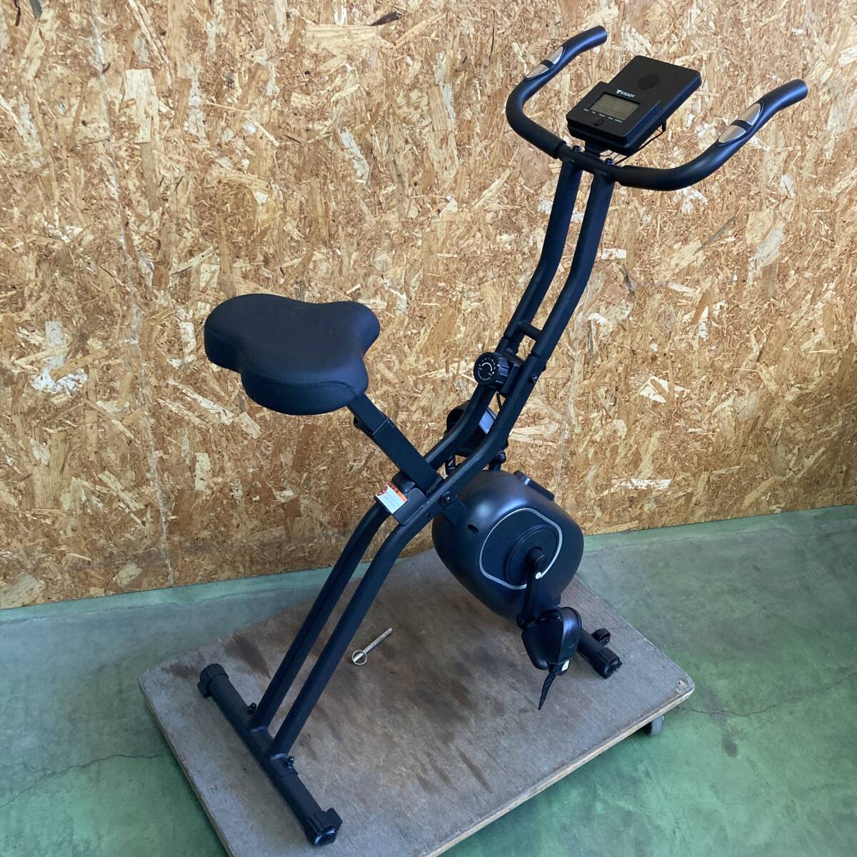 【MH-3094】中古美品 STEADY 折りたたみ式フィットネスバイク 心拍数計測 エアロバイクST102 運動 健康