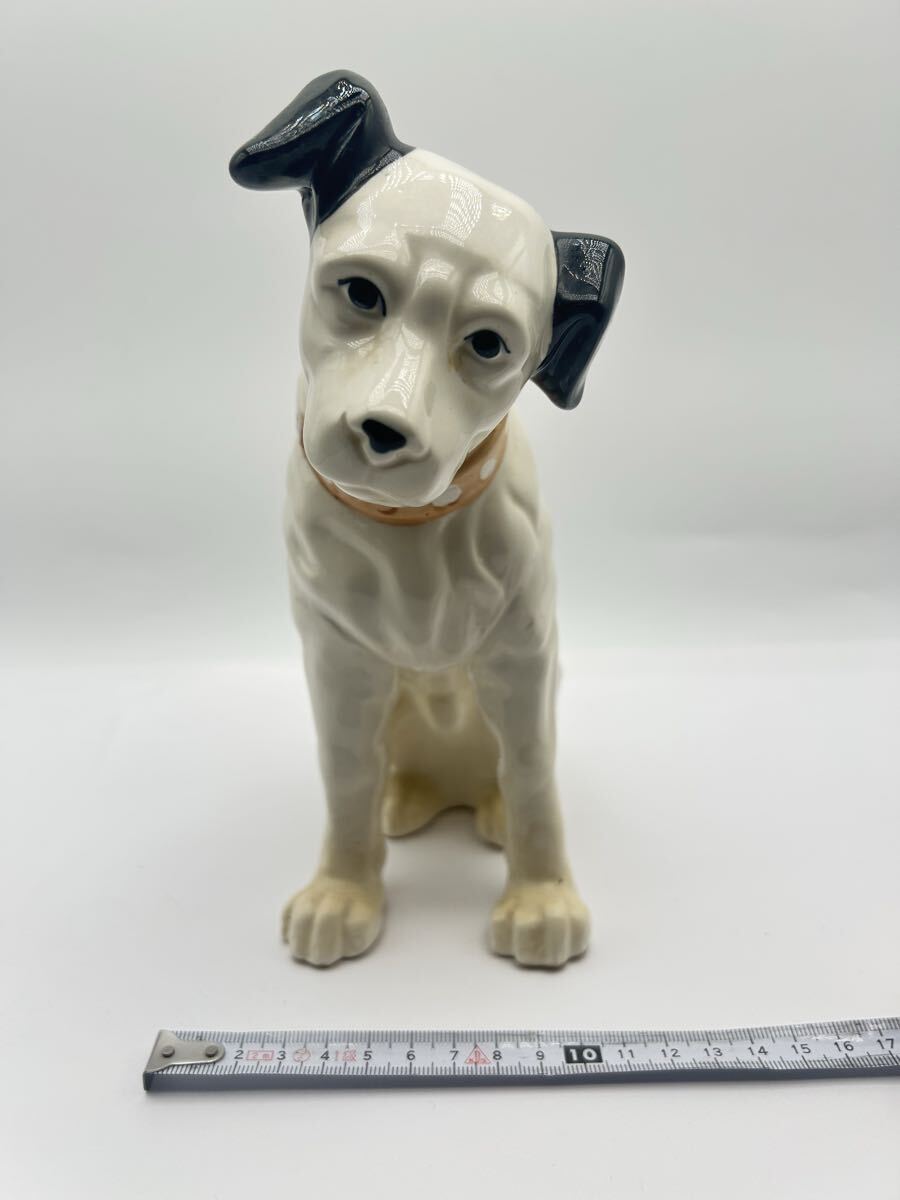 置物 ビクター犬 昭和レトロ Victor 陶器製　080512