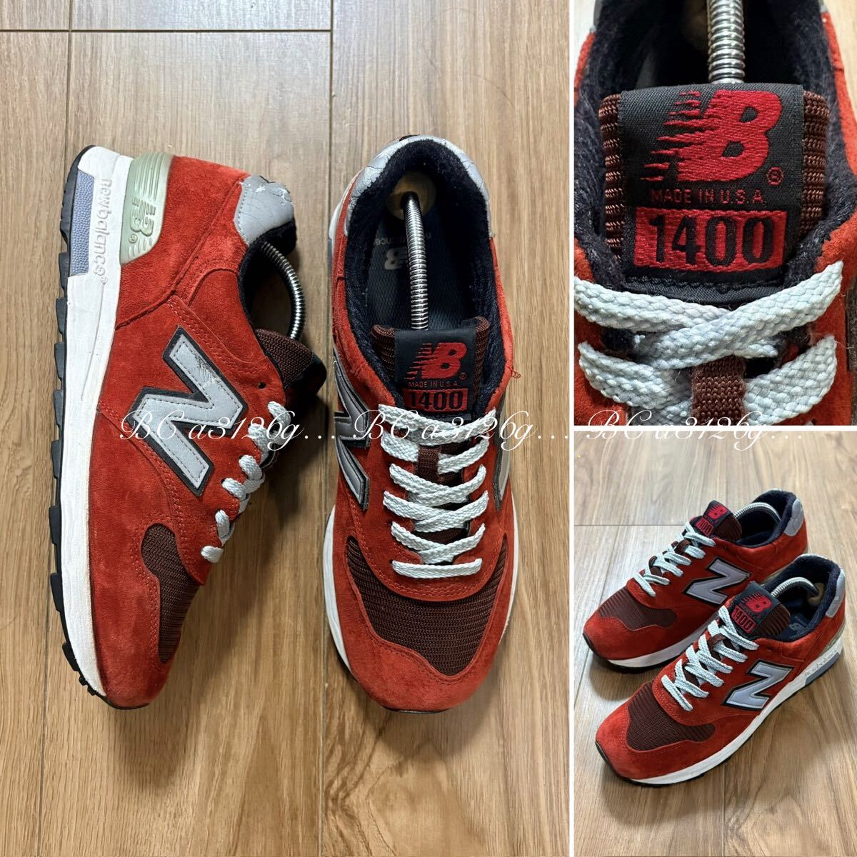 USA製 New balance M1400 25.5cm ニューバランス ウルヴァリン社 ピッグスキンスウェード スニーカー シューズ アメリカ MADE IN USA