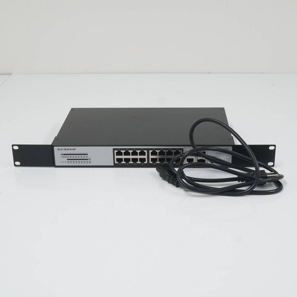 ELS-1622AoIP 音響設備用ネットワークスイッチ USED美品 Dante対応 16ポート 【通電およびPC接続のみ確認】 【ジャンク】 EX0042