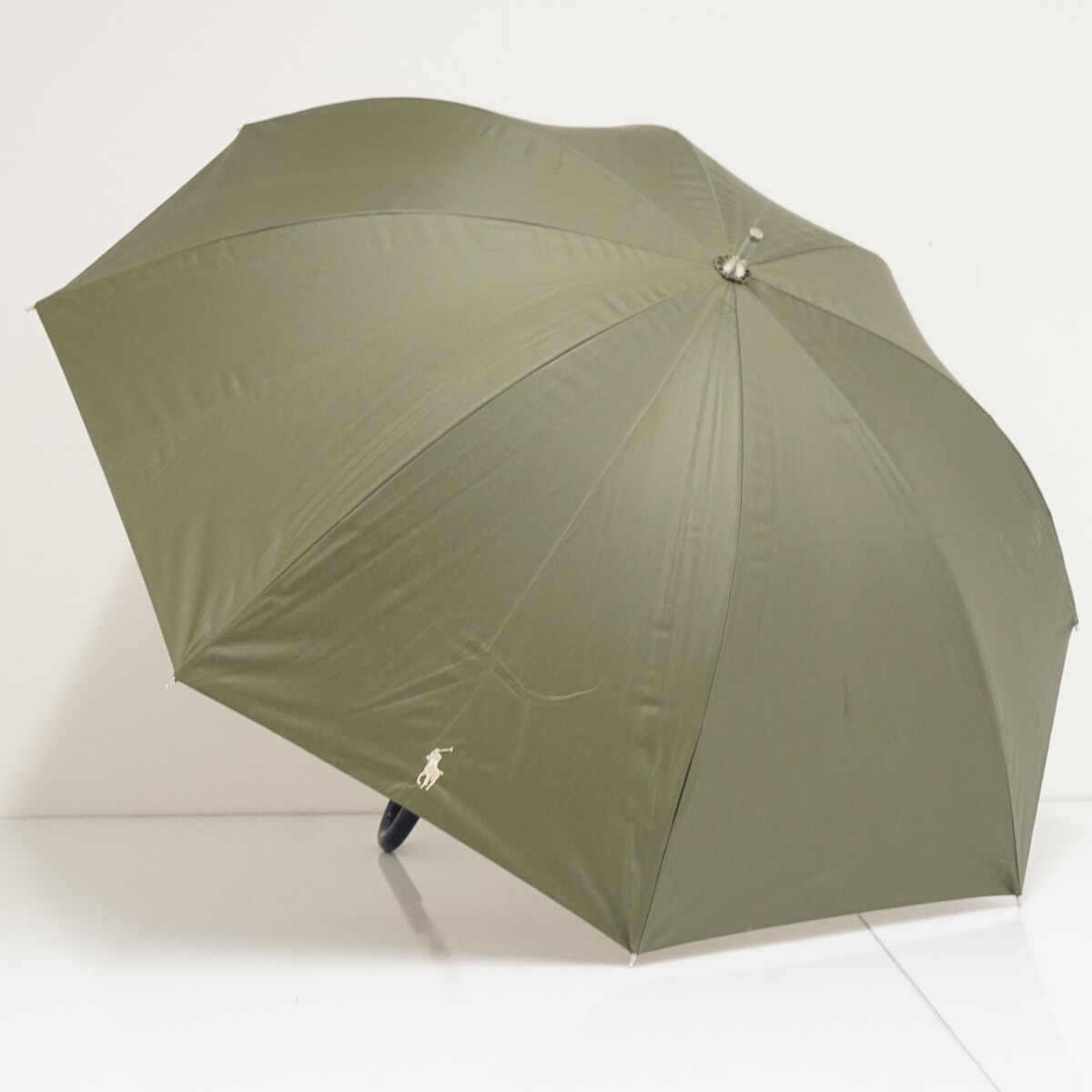 晴雨兼用日傘 Polo Ralph Lauren ポロラルフローレン USED品 カーキ ブランド UVカット 遮光 50cm S3502