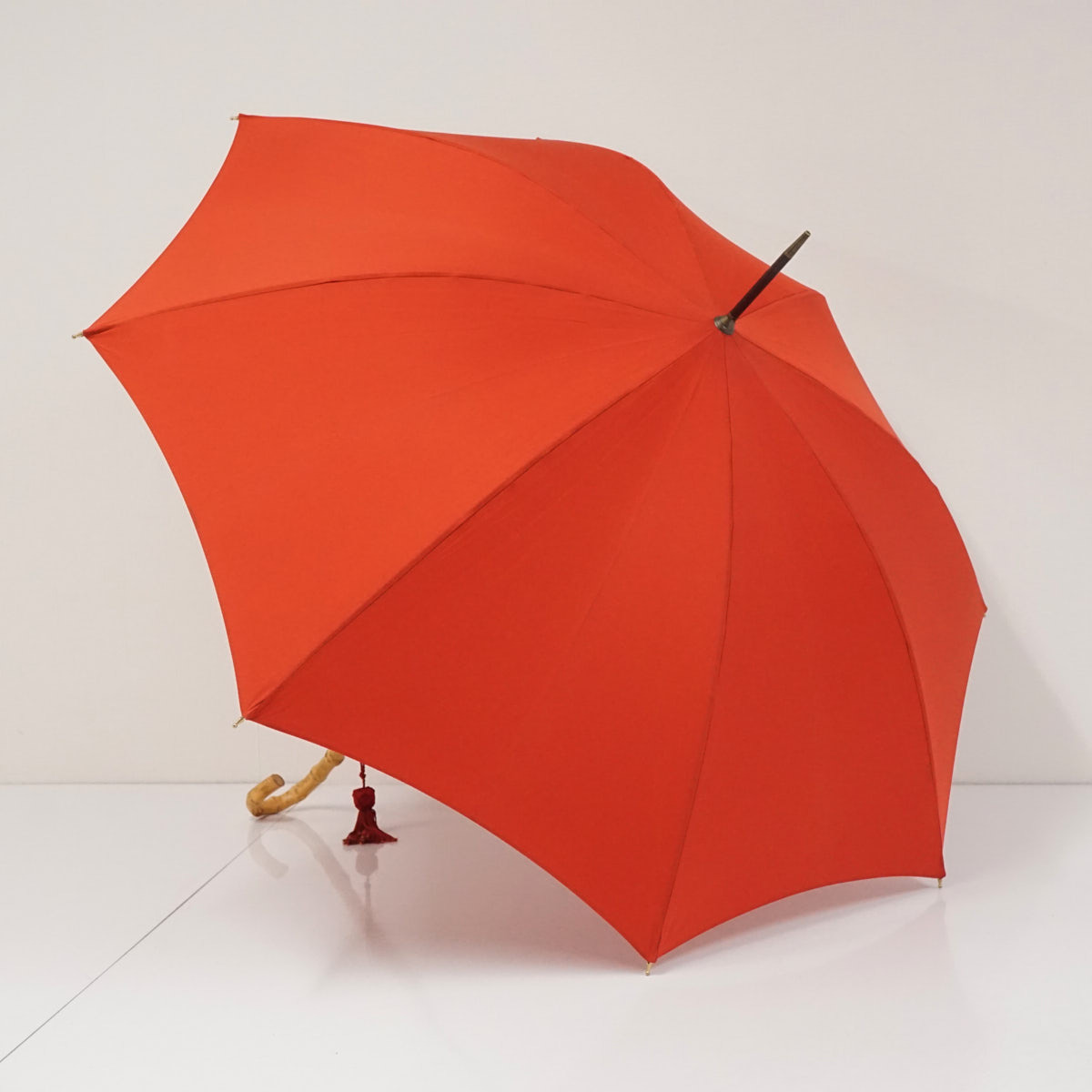傘 FOX UMBRELLAS フォックス アンブレラズ USED品 細巻 ワンギー レッド 赤 英国製 寒竹手元 51cm S3900