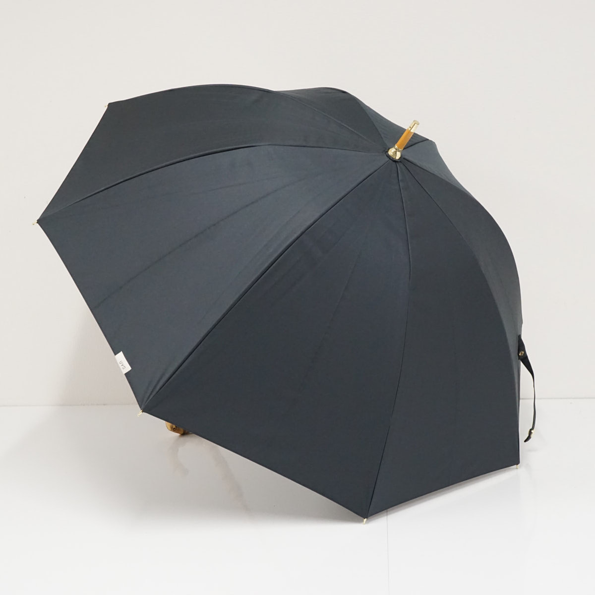 完全遮光生地使用 最強の日傘　UPF50＋ UVO Wpc. ウーボ USED美品 UV 遮光 遮熱 CALM シンプル 軽量 ブラック 55cm A3930