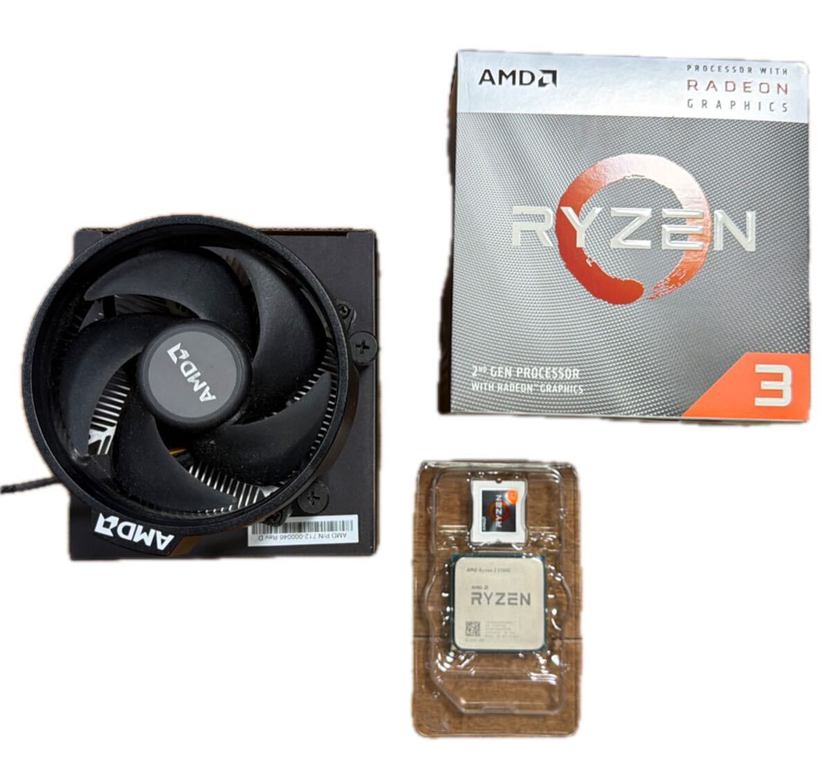 【中古】AMD Ryzen 3200G CPU クーラー付き AM4