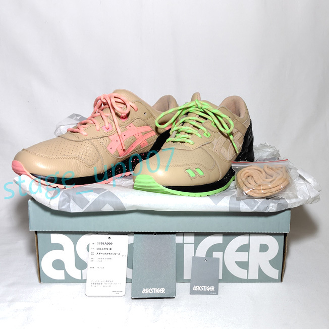 未使用に近い！　asics（アシックス）／Sneaker Freaker×asics TIGER GEL-LYTE III コラボ スニーカー/TIGER SNAKE（色違い）/size27.0