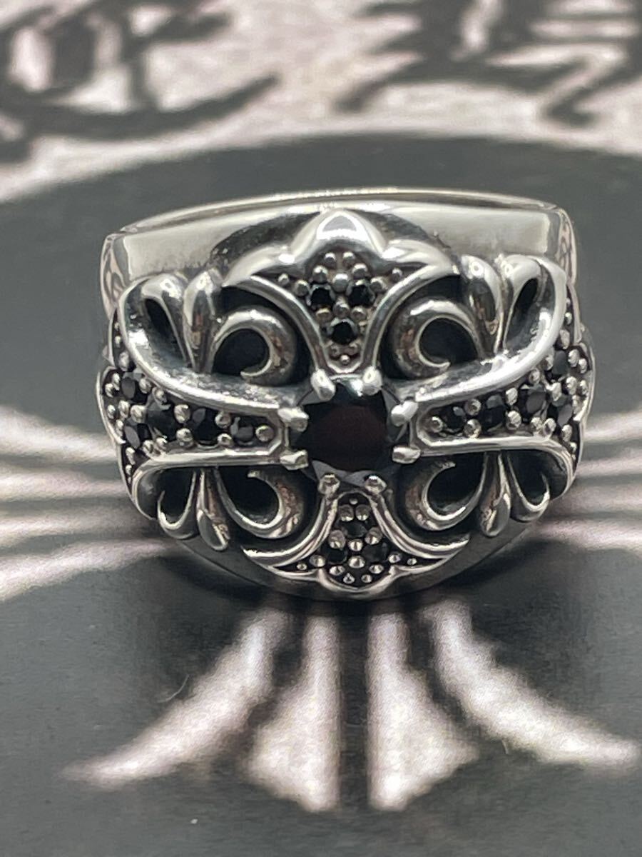 クロムハーツ　KEEPER RING キーパー　リング　＊22号＊　シルバー925 天然パヴェ　＊CHROME HEARTS＊