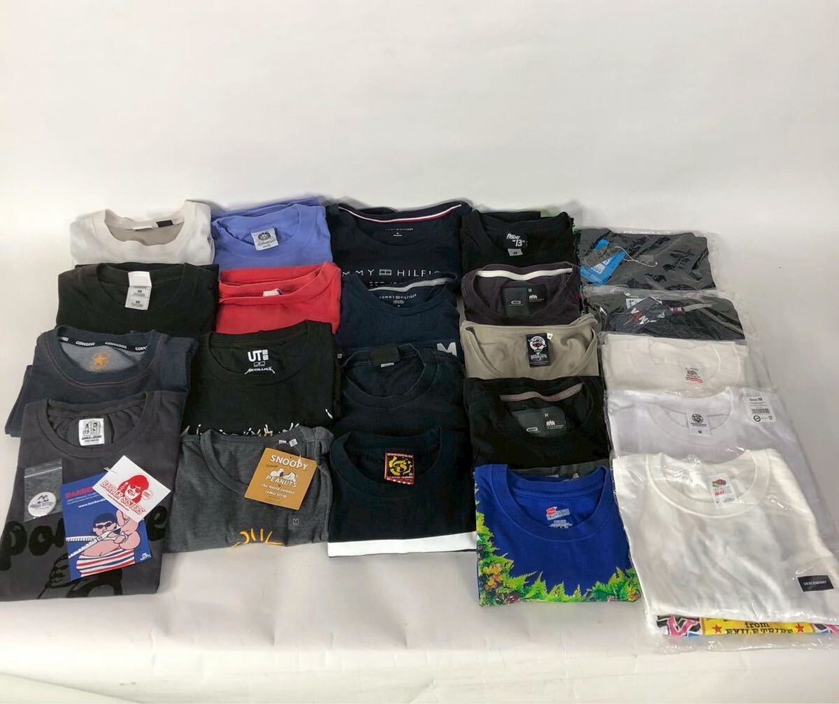 A0417-2-4 一部未使用 プリントTシャツ Mサイズ まとめ PEANUTS ウッドストック converse BARBER SISTERS TOMMY HILFIGER 100サイズ