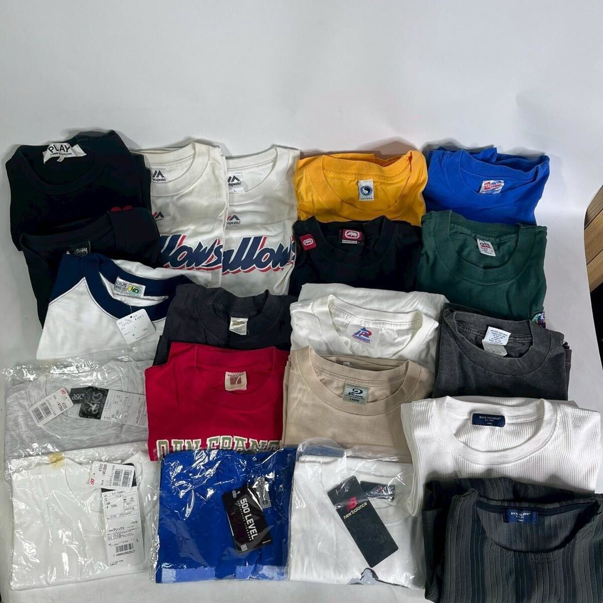 A0414-3-4 一部未使用未開封 プリントTシャツ まとめ Lサイズ BACK NUMBER newbalance asics COMME des GARCONS Stussy USA製 100サイズ