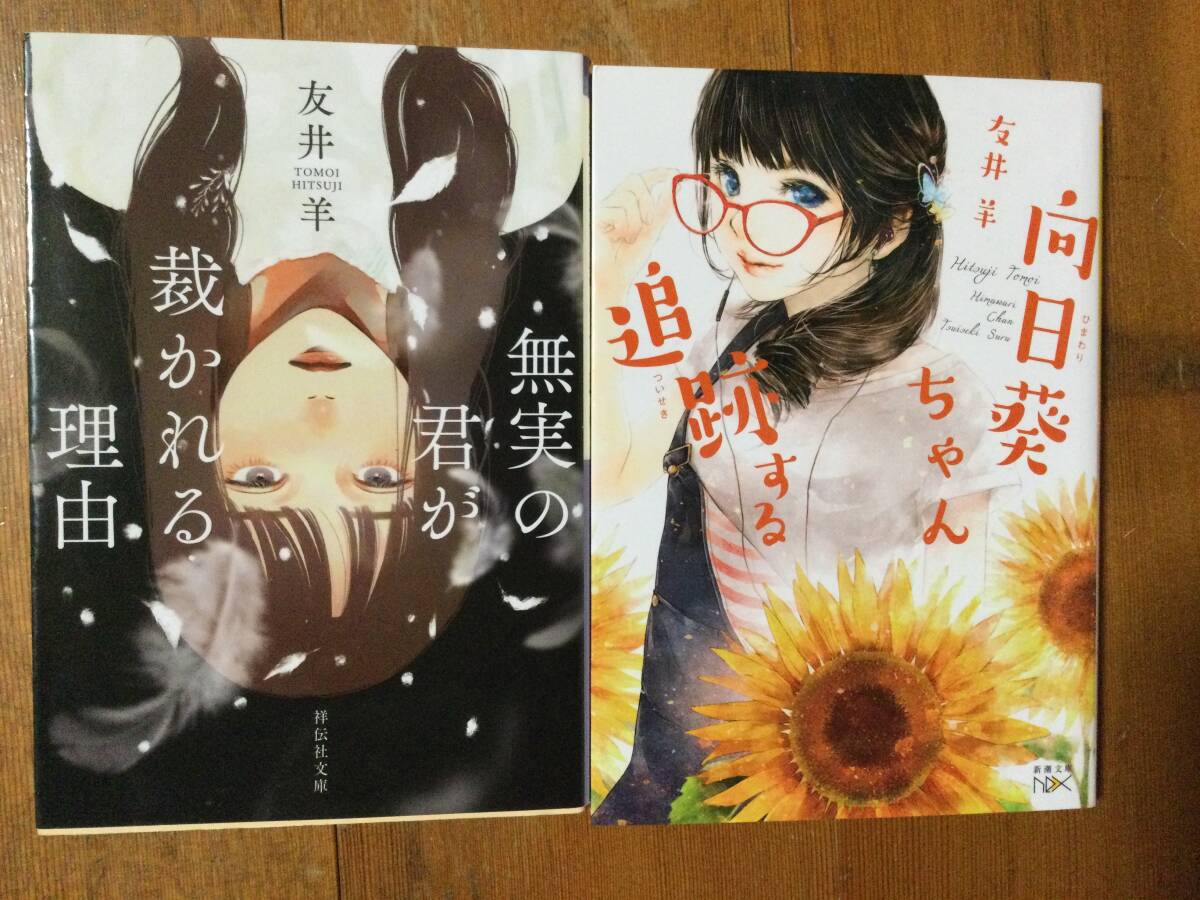 友井羊 2冊セット(無実の君が裁かれる理由, 向日葵ちゃん追跡する)