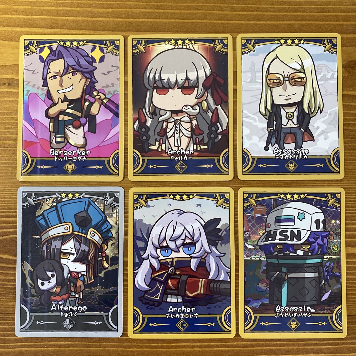 【m129】 FGO Fate/Final Journey コレクションカード テスカトリポカ　ドゥルガー　ドゥリーヨダナ　雑賀孫一　徐福など　まとめ売り　6枚
