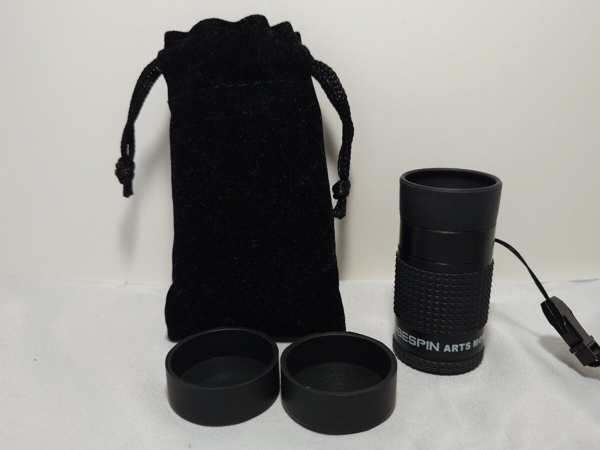 【BESPIN ARTS】MONOCULAR 4x12 単眼鏡 ポーチ付き レンズキャップ2個付き