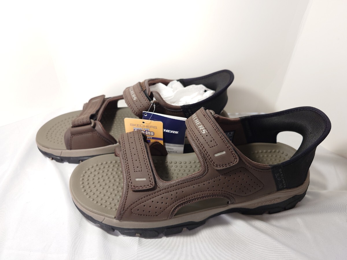 【SKECHERS / スケッチャーズ】メンズサンダル 28.0cm チョコレートブラウン タグ付き
