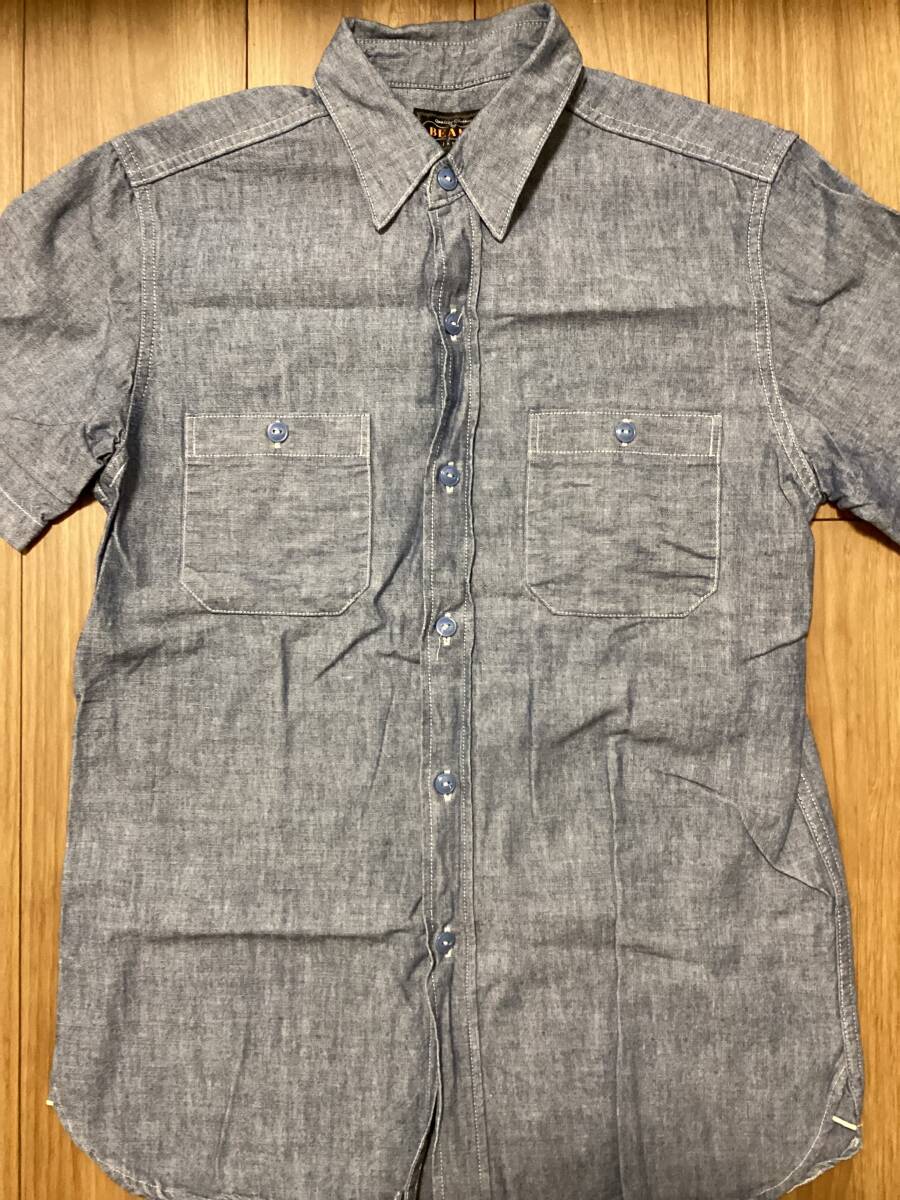 Beams PLUS シャンブレー半袖シャツ ビームスプラス