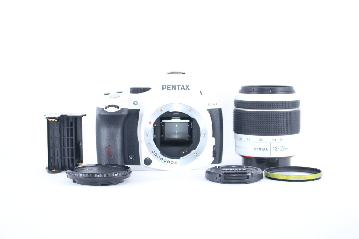 ★極上美品★ペンタックス PENTAX K-50 ボディ/ SMC PENTAX-DA L 18-55mm F3.5-5.6 AL WR ★完動★#E794