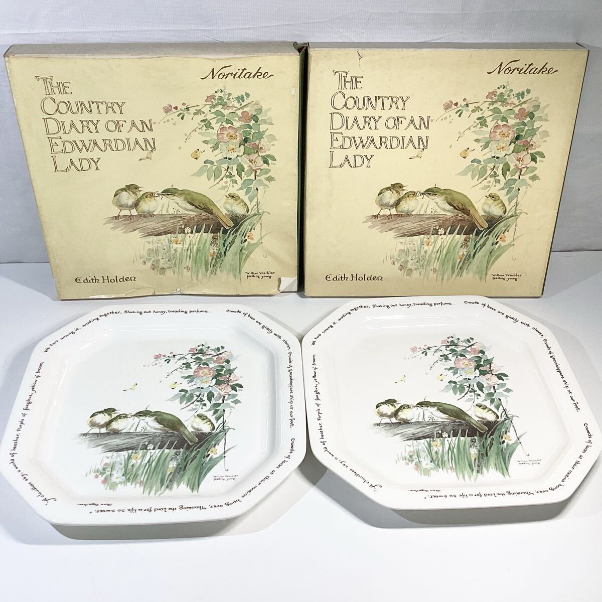 ノリタケ Noritake カントリーダイアリー オブ アン エドワーディアン レディー The Country Diary of an Edwardian Lady 角皿 大皿 食器