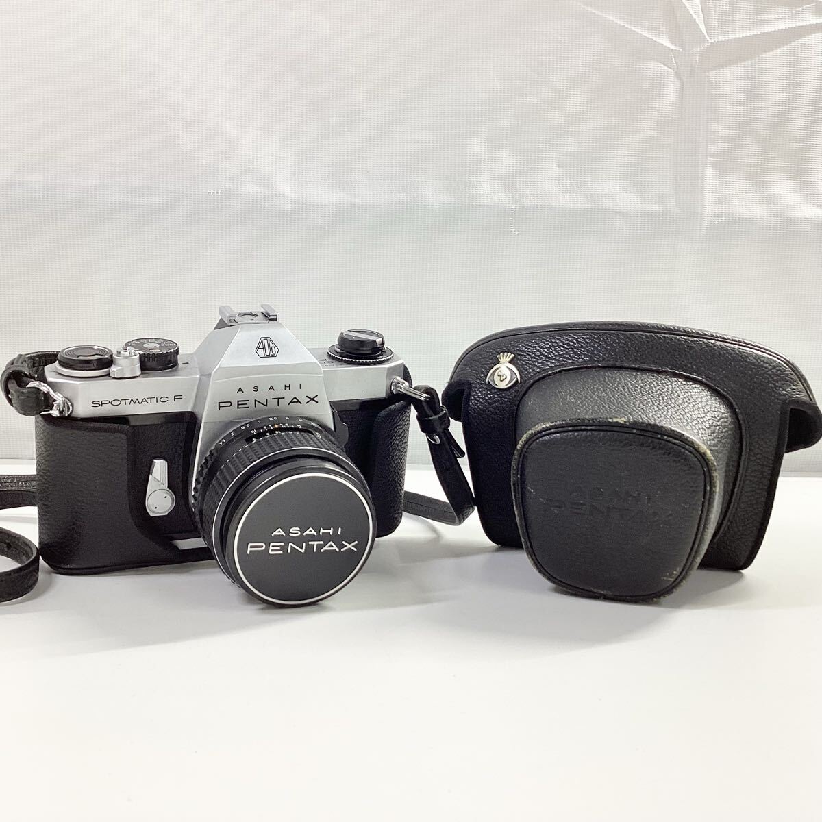 【動作品】ASAHI PENTAX アサヒ ペンタックス SPOTMATIC F 本体 SMC TAKUMAR 1:1.4/50 一眼レフカメラ フィルムカメラ ブラック シルバー