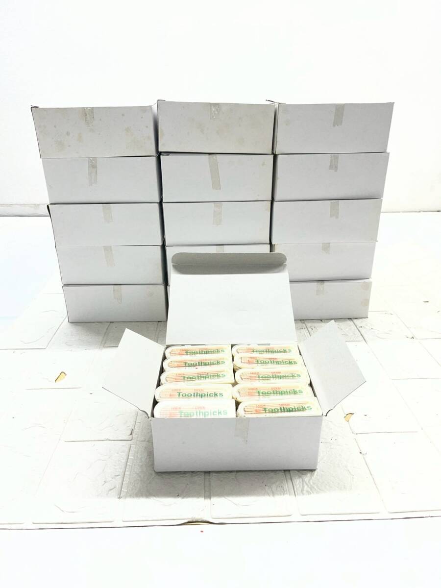 同梱不可★【在庫処分価格】携帯爪楊枝 1点6本入 1ケース100点入り×16ケース 合計1600点 経年保管品 現状品☆5-174J
