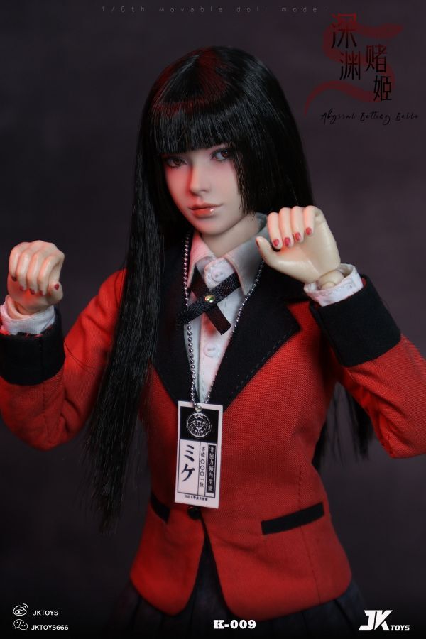 新品未開封 ★ 1/6 JKTOYS 深淵の賭博嬢 ユメコ コスプレ版 K-009 Abyssal Betting Belle Yumeko cosplay アクション フィギュア