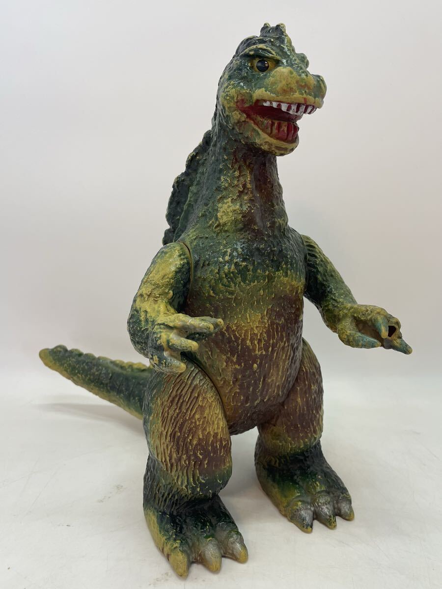 C25【ジャンク 未検品】破損有 ブルマァク ジャイアントゴジラ ソフビ 約32cm マルサン