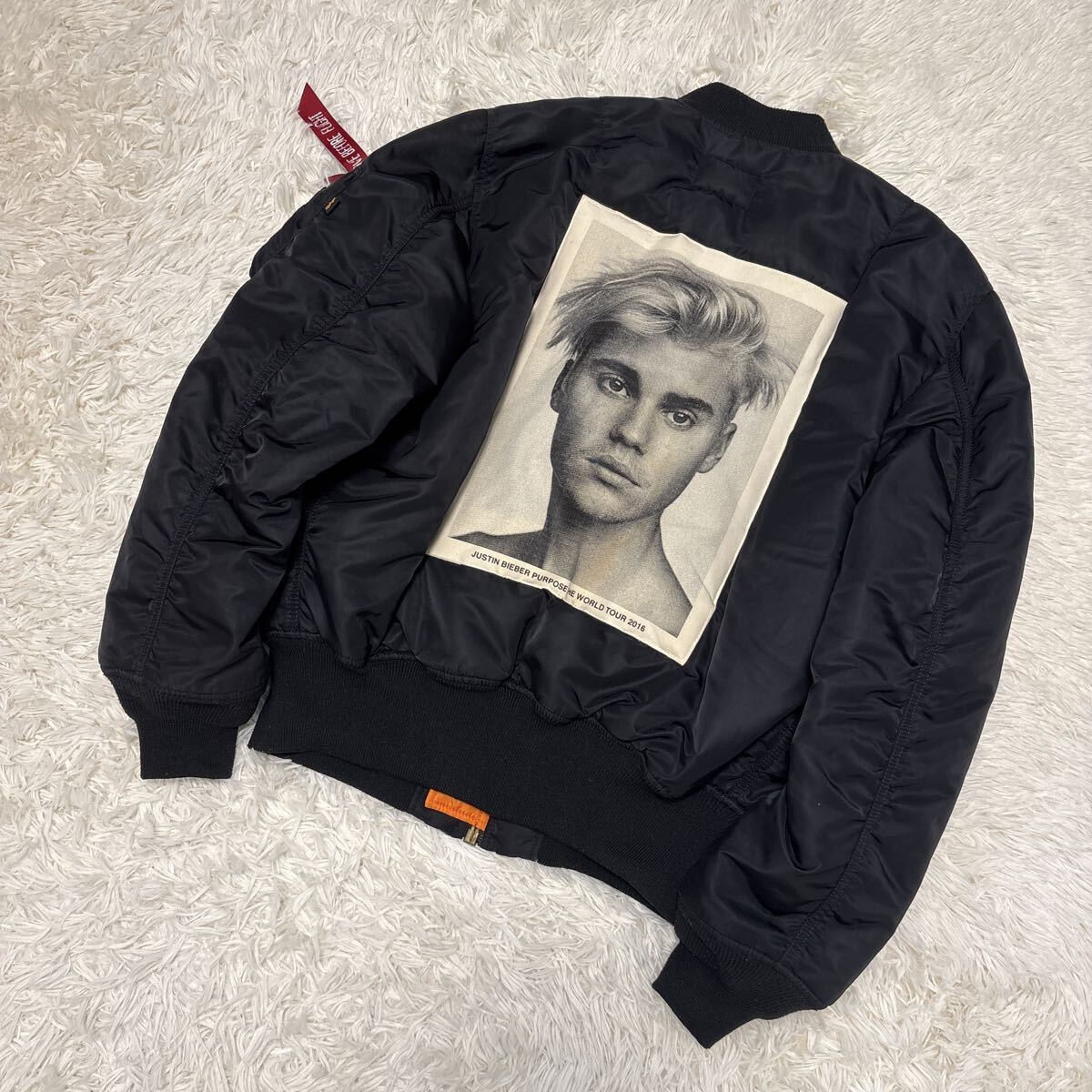 ALPHA INDUSTRIES × BARNEYS NY JUSTIN BIEBER MA-1 限定 ボンバージャケット 希少 アルファ フライトジャケット　L ジャスティンビーバー