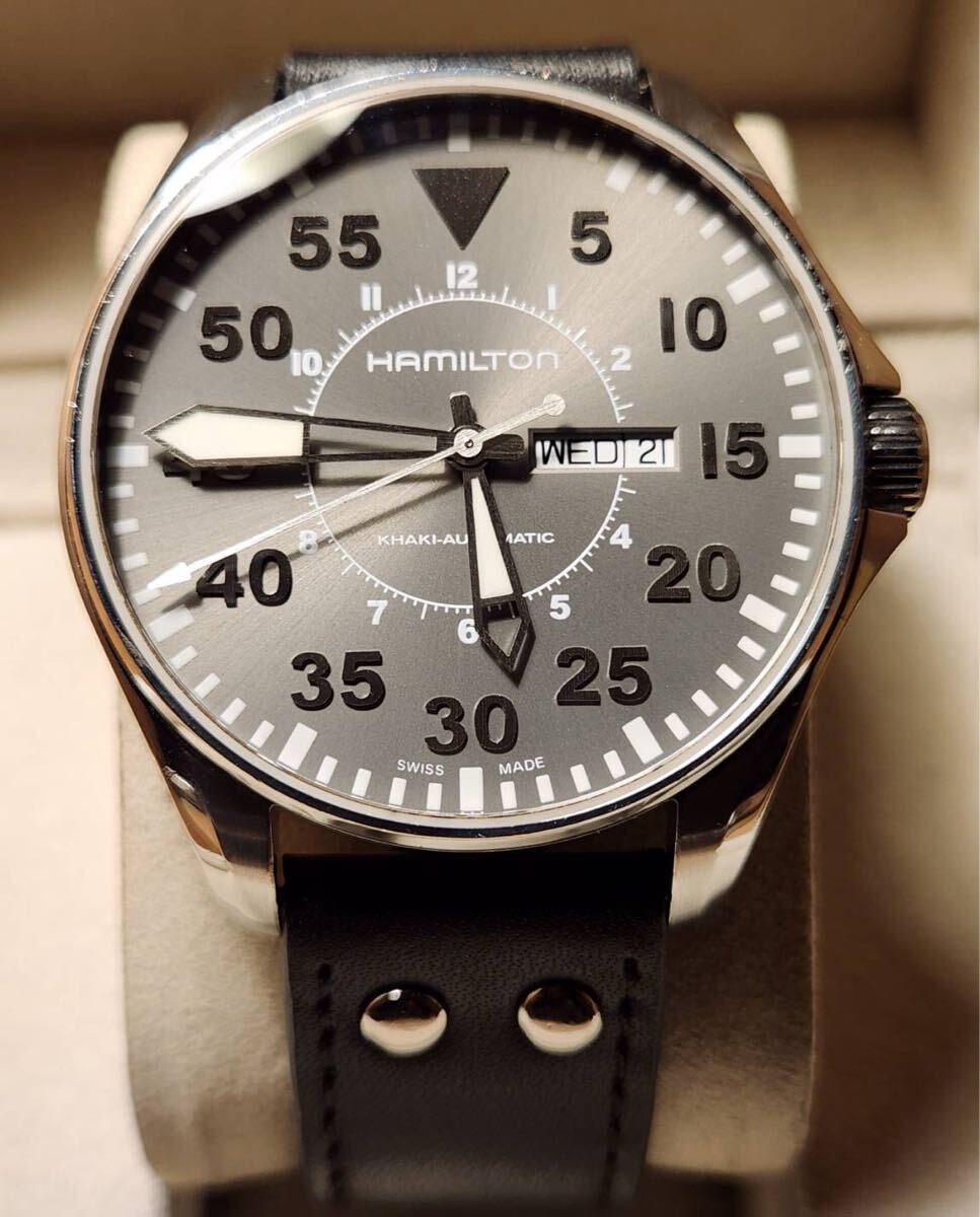 送料込み Hamilton ハミルトン カーキ パイロット デイデイト khaki pilot auto jazzmaster ジャズマスター 腕時計 自動巻き