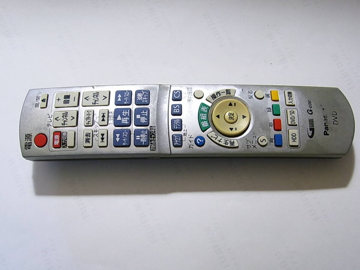 パナソニック Panasonic DVDリモコン N2QAYB000186 XP12やXW120他　良好です