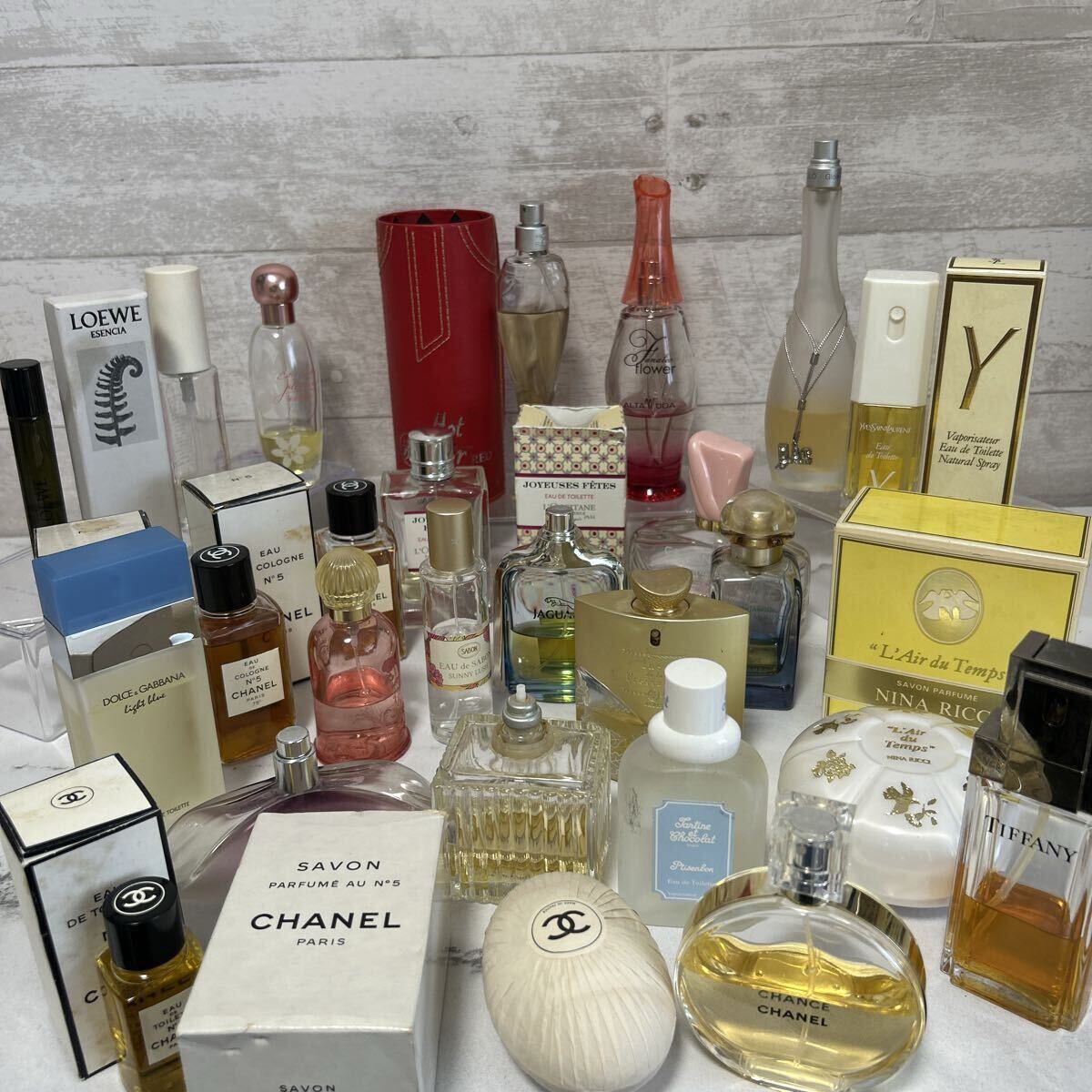 1スタ ブランド香水 香水まとめ フレグランス CHANEL シャネル Tiffany LOEWE D&G YSL ヴィンテージ香水 ブランド香水 おまとめ 石鹸 1円 z