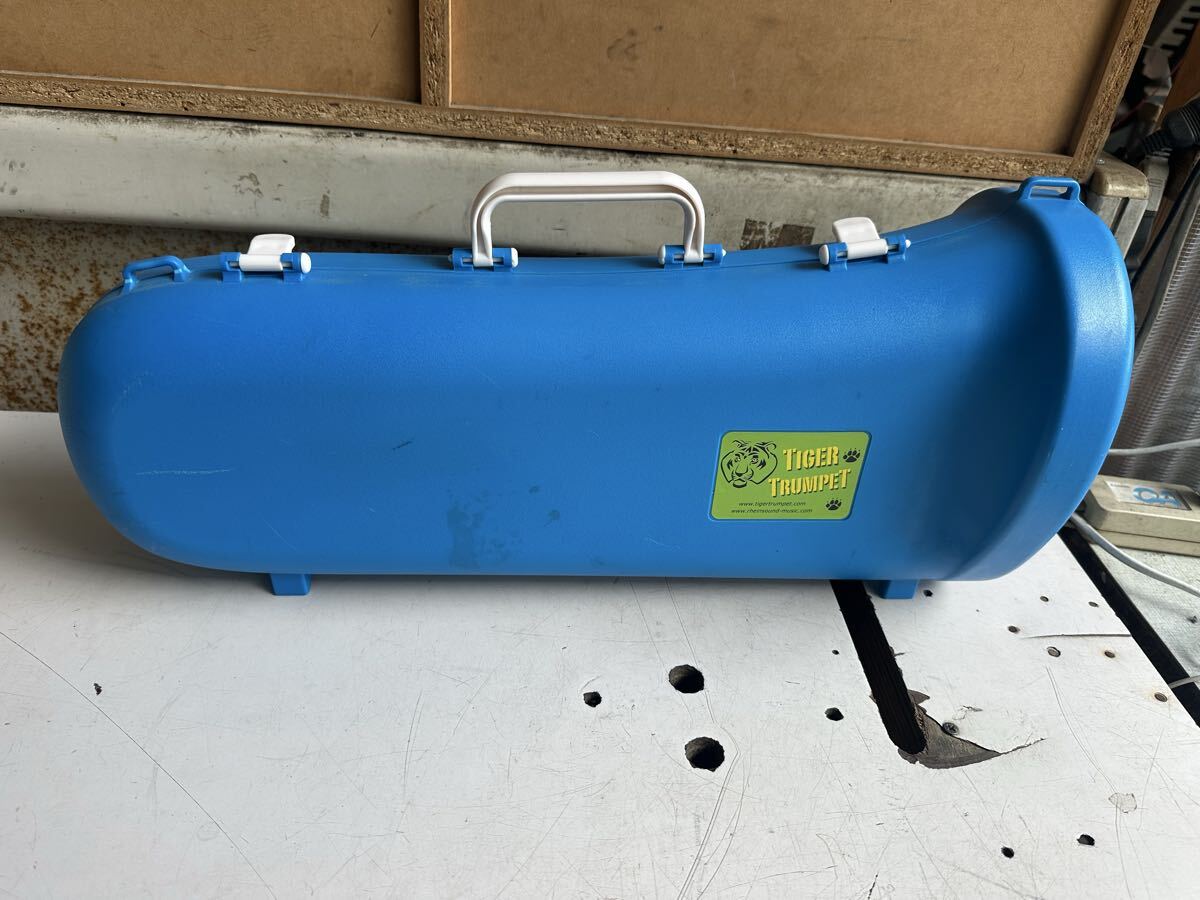 (M)Tiger trumpet タイガートランペット ブラック ハードケース付き 稼働品 現状中古品