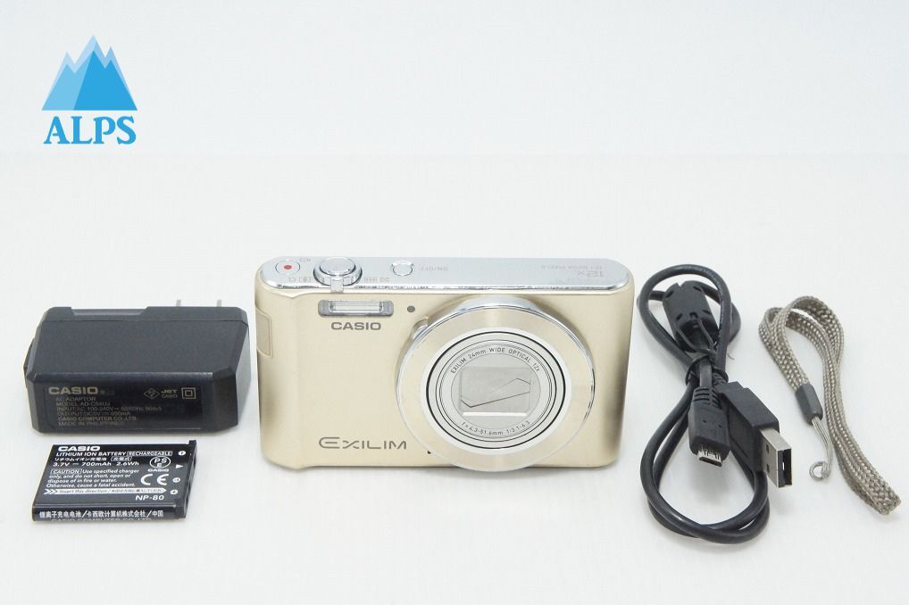 CASIO カシオ EXILIM EX-ZS190 コンパクトデジタルカメラ ゴールド 260425j【アルプスカメラ】