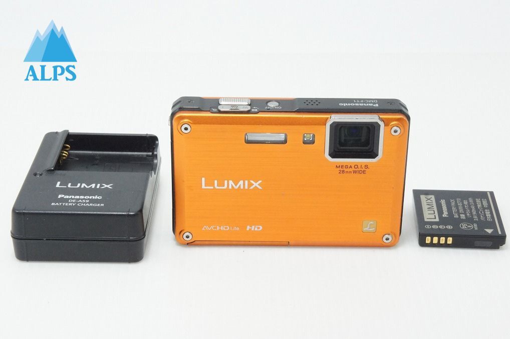 訳あり品 Panasonic パナソニック LUMIX DMC-FT1 コンパクトデジタルカメラ サンライズオレンジ 260512aa【アルプスカメラ】