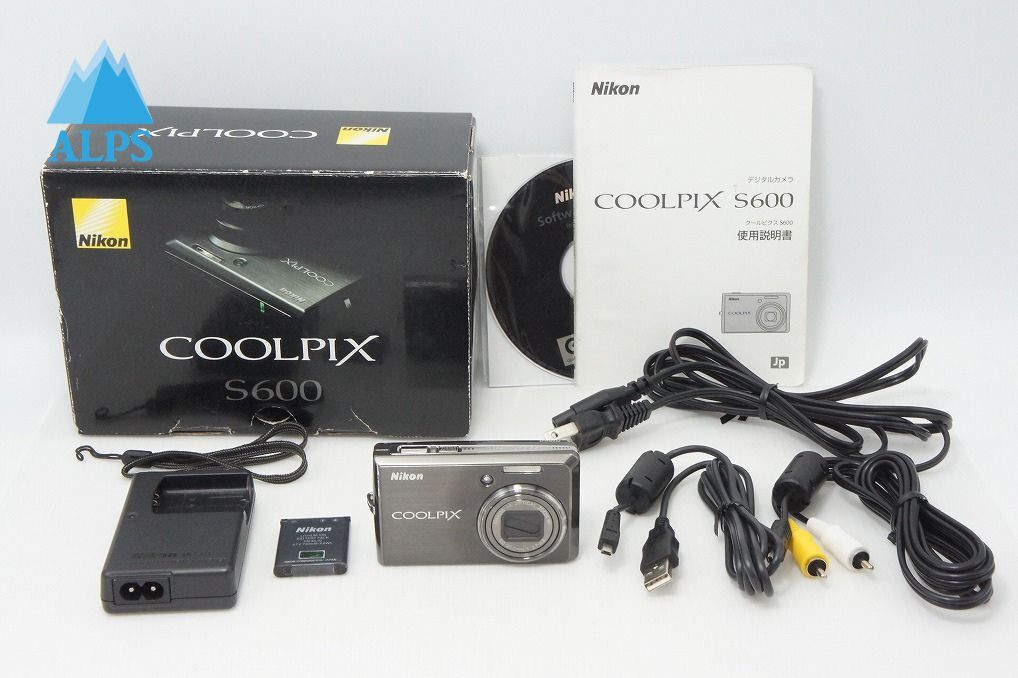 良品 Nikon ニコン COOLPIX S600 コンパクトデジタルカメラ アーバンブラック 元箱付 260427m【アルプスカメラ】