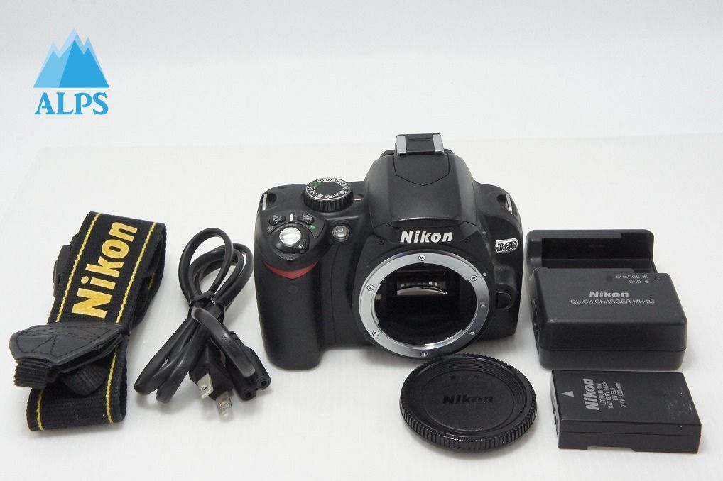 Nikon ニコン D60 ボディ デジタル一眼レフカメラ 260513an【アルプスカメラ】