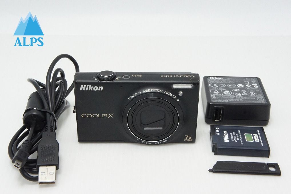 Nikon ニコン COOLPIX S6100 コンパクトデジタルカメラ ノーブルブラック 260508k【アルプスカメラ】