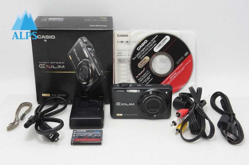 美品 CASIO カシオ EXILIM EX-ZR10 コンパクトデジタルカメラ ブラック 元箱付 260513z【アルプスカメラ】