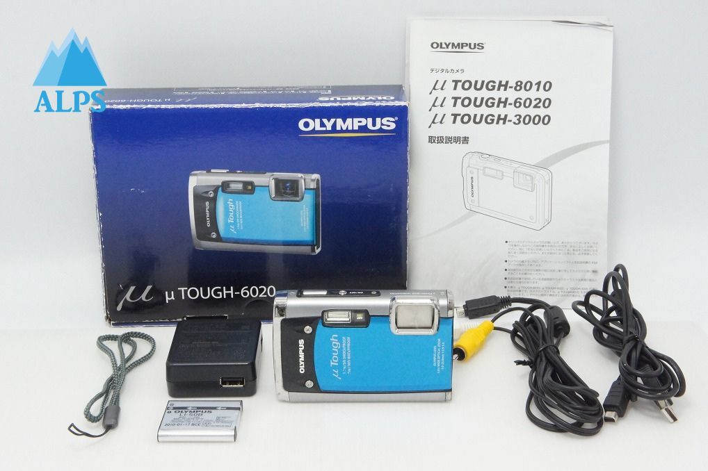 OLYMPUS オリンパス μ TOUGH-6020 コンパクトデジタルカメラ ブルー 元箱付 260508f【アルプスカメラ】