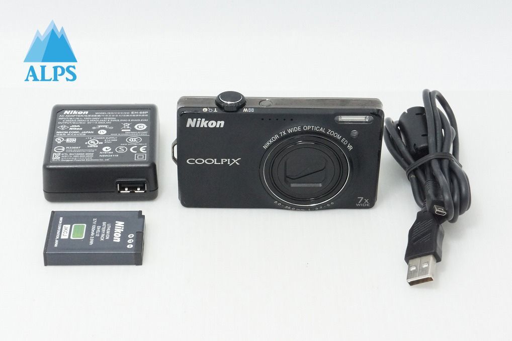 良品 Nikon ニコン COOLPIX S6000 コンパクトデジタルカメラ ノーブルブラック 260512s【アルプスカメラ】